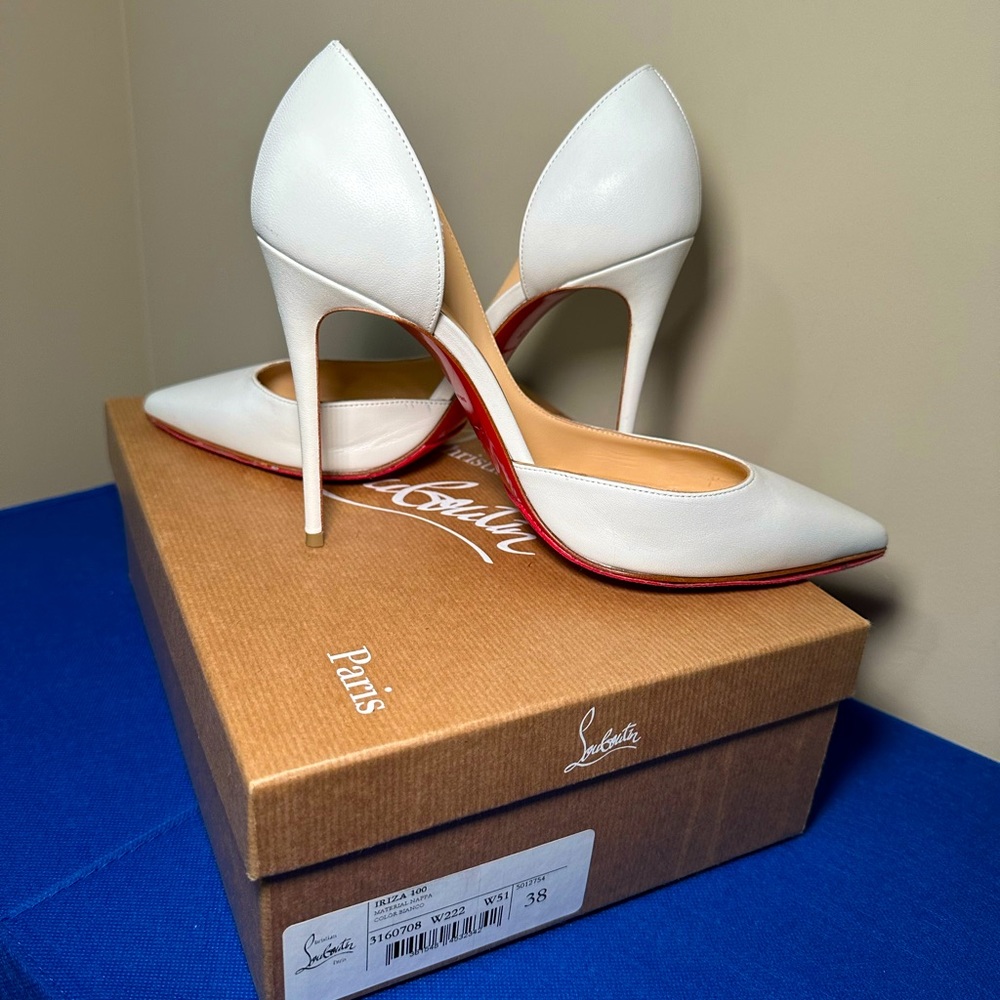 Christian Louboutin Iriza White Napa 100m